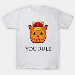 Cat / You Rule/ Pet T-Shirt